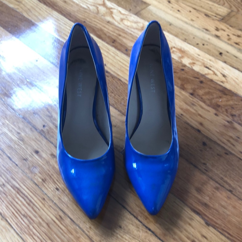 Nine West 6.5 blue heels